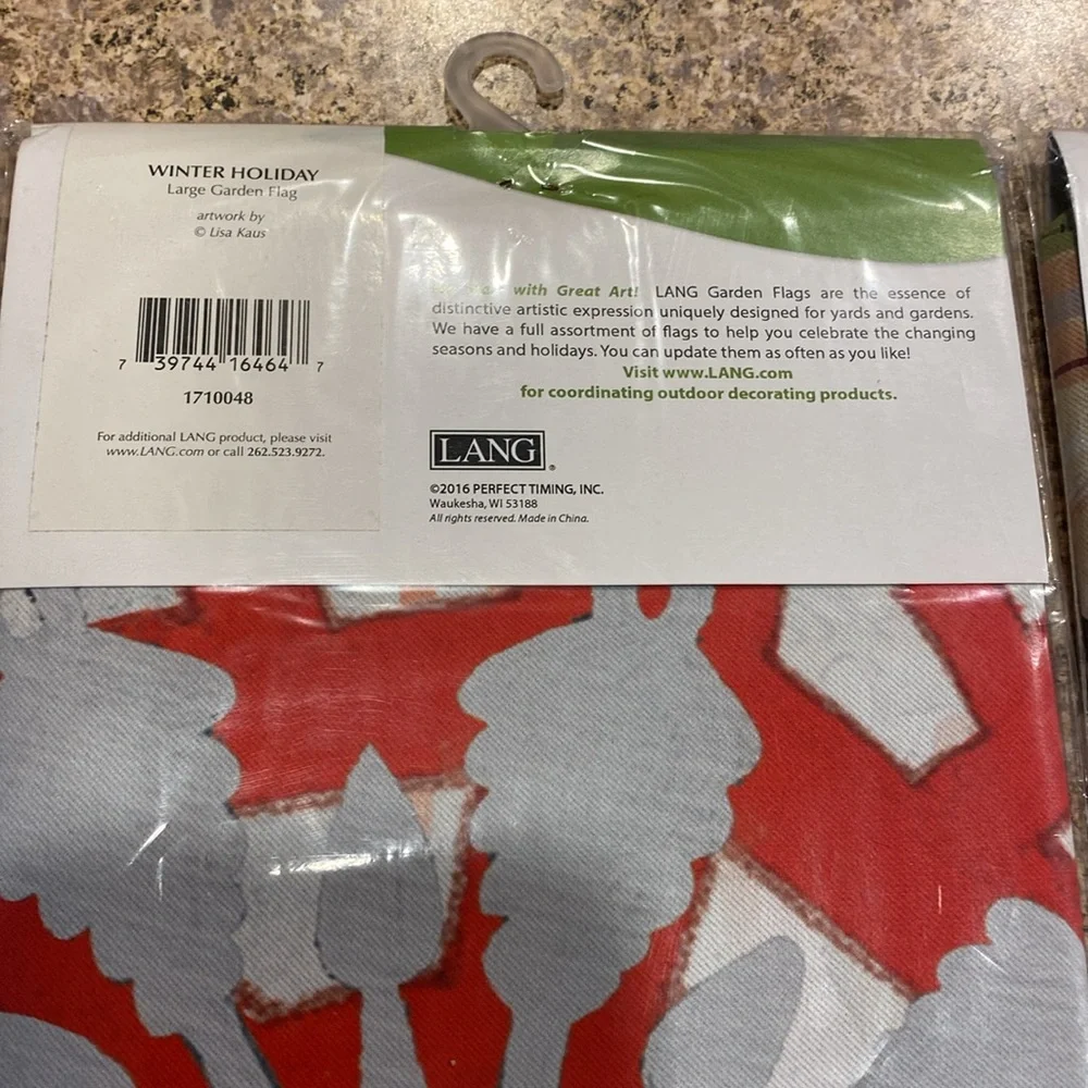 3 NIP Lang Christmas Holiday Garden Flags Premium 28” x 40” Noel Merry & Bright - Picture 7 of 11